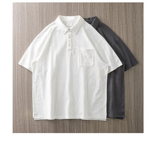 Load image into Gallery viewer, Heavyweight Cotton Pocket Summer Polo
