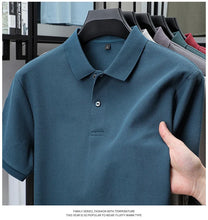 Load image into Gallery viewer, Men's 100% Cotton Polo Shirt - Summer Casual Breathable Tee,19 Colors,Ideal for Golf and Sports,Business Casual,Silk-Like Finish
