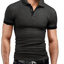 Load image into Gallery viewer, Polo Shirts Men's Casual Short Sleeve Tops Fitness Sports T-shirts Versatile Trendy Breathable Slim Tops Outwear Sportswear Male
