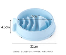 Load image into Gallery viewer, Pet Cat Dog Slow Food Bowl Fat Help Healthy Round Anti-choking Thickened And Non-slip Multiple Colors Shapes
