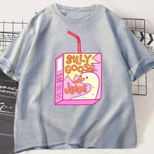 Load image into Gallery viewer, Silly Goose Juice Classic T-Shirt  Women T Shirts Clothes Short Sleeve Crew Neck Tee Shirt Summer Top Graphic T Shirts Vintage
