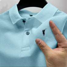 Load image into Gallery viewer, Golf Polo Shirt Men's Business Polo Collar Half Sleeved Top New Summer Casual Short Sleeved T-shirt for Men An
