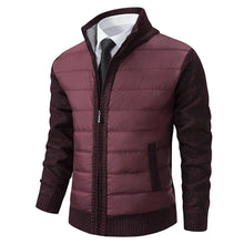 Load image into Gallery viewer, Autumn Winter Sweaters for Men Casual Knitted Sweaters Large Size Solid Color Plus Velvet Cardigan Knitted Sweater Cotton Coat

