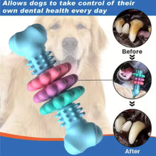 Load image into Gallery viewer, Dog Teething Toy Chew Stick Bite Resistant Fun Leak Proof Food Toy Pet Teether Cleaner Stick
