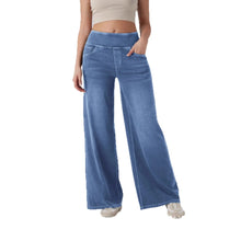 Load image into Gallery viewer, Wide Leg Zipper Detail Jeans
