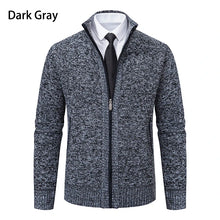Load image into Gallery viewer, Stand Collar Fleece Zip Cardigan
