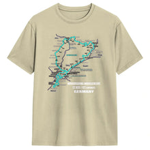Load image into Gallery viewer, Men T-Shirt Nürburgring Nordschleife Germany Track Map Photographic Blue Print T Shirts Trending Beach Tees  Casual 1Cotton Tops
