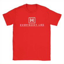 Load image into Gallery viewer, Men T-Shirts Dr Gregory House MD Vintage 100% Cotton Tees Short Sleeve Everybody Lies  T Shirts O Neck Clothes Adult
