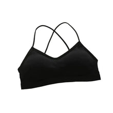 Load image into Gallery viewer, 3PCS/Set Sports Bra Women's Cross Shoulder Strap Sports Bra Yoga Navel Top Gym Fitness Tube Top Breathable Beauty Sexy Bra Back
