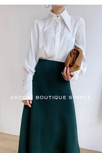 Load image into Gallery viewer, Elegant Satin Office Casual Shirt
