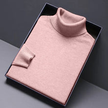 Load image into Gallery viewer, Animal Game Turtleneck Knitwear Luxury Men's Sweater Long Fit Pullover Sweaters Solid Color Men Streetwear Warm Cold Blouse
