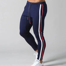 Load image into Gallery viewer, Joggers Men Striped Sweatpants Casual Long Pants Men Fitness Running Workout Track Trousers
