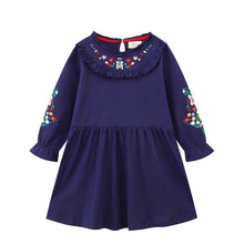 Load image into Gallery viewer, Princess Floral Embroidered Girls Dress
