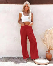 Load image into Gallery viewer, Drawstring Beach Wide Leg Pants

