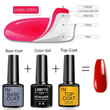 Load image into Gallery viewer, Nail Art Kit With 4 Pcs/Set  Base Coat And Top Coat LED Light Curing Quick-drying Transparent Glossy Mirror Lasting Nail Art Gel
