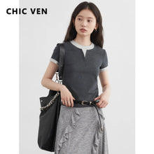 Load image into Gallery viewer, Color Contrast Patchwork Sport Tee
