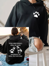 Load image into Gallery viewer, Animal Print Drawstring Cotton Hoodie
