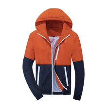 Load image into Gallery viewer, Slim Hooded Patchwork Jacket
