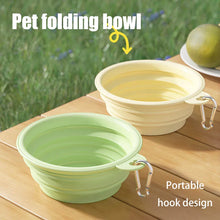 Load image into Gallery viewer, Foldable Silicone Dog Bowl Pet Outdoor Travel Portable Folding Cat Food Water Large Capacity Container Feeding Bowl Pet Supplies

