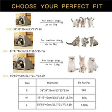 Load image into Gallery viewer, Pet Tent Bed Removable Cat Sofa Basket Canvas Semi-enclosed Cat House Dog Cave Hut Cat Sleeping Bed for Room Decor Pet Supplies
