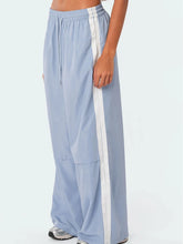 Load image into Gallery viewer, Striped Drawstring Casual Cargo Pants
