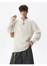Load image into Gallery viewer, Korean Button Knit Pullover
