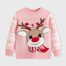 Load image into Gallery viewer, Winter Cartoon Knit Kids Pullover Sweater
