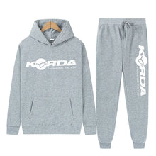 Load image into Gallery viewer, Men's Women 2Pcs Sets Fleece Sweatshirt Hoodies Pants Korda Inspired Tribute Male Sportswear Tracksuits Unisex Ensemble Homme

