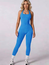 Load image into Gallery viewer, Women 2Pcs Yoga Set Halter Neck Sports Tank Top High Waist Leggings Fitness Outfit Gym Workout Activewear Tracksuit
