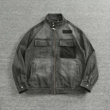 Load image into Gallery viewer, Washed Cargo Denim Jacket

