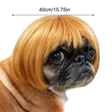 Load image into Gallery viewer, Pet Wig Accessories Dog Headdress Funny Costume Puppy Cosplay Dress Up Cute Pet Wig Cosplay Funny Props Head Accessories
