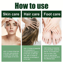 Load image into Gallery viewer, Natural Tea Tree Oil Moisturizing Facial Body Feminine Skin Care Skin Repair Moisturizing Aromatherapy Pure Massage Essential Oi
