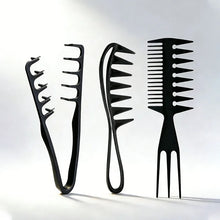 Load image into Gallery viewer, Men'S Salon Hair Styling Comb Set, Including a Wide-Tooth Comb for Textured Hairstyles, a Comb for Pompadour Styles, a Styling C
