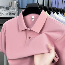 Load image into Gallery viewer, Classic Men Short Sleeve Polo Shirt 100% Mercerized Cotton Breathable Summer Golf Business Casual Athletic Tops
