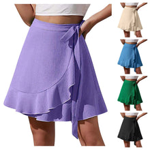 Load image into Gallery viewer, High Waist Chiffon Ruffle Skirt
