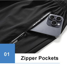 Load image into Gallery viewer, Newest Summer Shorts Men Gym Sport Running Fitness Workout Man Short Pants Breathable Quick-drying Drawstring Men's Shorts Black
