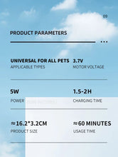 Load image into Gallery viewer, Pet Dog Electric Groomer Trimmer with LED Light Waterproof Pet Foot Hair Trimmer Low Noise Cat Dog Face Foot Ear Hip Paw Shaver
