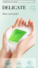 Load image into Gallery viewer, Aloe Vera Smooth Cleansing Natural Soap Cleansing Smooth Handmade Essential Oil Soap100g

