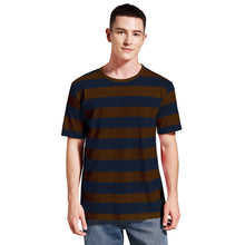 Load image into Gallery viewer, Men Striped T-Shirt Stripes Top Tees Male Fashion Short Sleeve Shirts Costume Cosplay Party Blue Red White Black Yellow T Shirt
