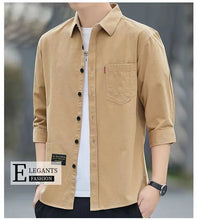 Load image into Gallery viewer, Summer Casual Solid Shirt Men
