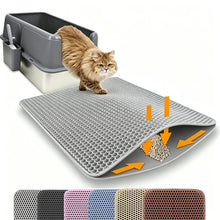 Load image into Gallery viewer, Cat Litter Mat Double Layer Pet Non Slip Big Pet Litter Box Filter MatWear Resistant Waterproof Anti-slip Cat Litter Mat
