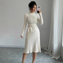 Load image into Gallery viewer, Vintage Autumn Midi Elegant Dress
