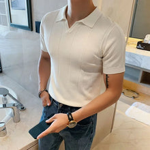 Load image into Gallery viewer, Slim Breathable Summer Knit Polo
