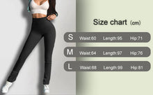 Load image into Gallery viewer, Solid Leggings for Women Seamless Knit Yoga Pants Flared Trousers High Waist Hip Liftting Tights Slim Casual Sports Leggings
