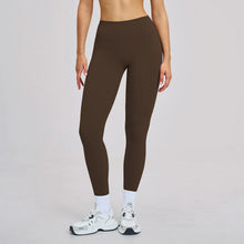 Load image into Gallery viewer, Fitness Leggings High Rise Hip Lift Brushed Soft Material For Ladies Outdoor Elastic Slim Fit Outer Wear Sports Tight Pants
