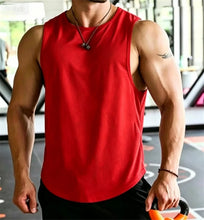 Load image into Gallery viewer, Men's Summer Fitness Muscle Sports Tank Top Breathable Moisture Wicking Loose Sleeveless Quick Dry Training T-Shirt Letter Print
