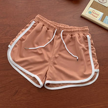 Load image into Gallery viewer, Women yoga Shorts Summer outer wear mid-waist casual loose straight pants lady stylish thin breathable wide leg gym short pants
