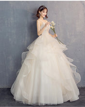 Load image into Gallery viewer, Customized Wedding Dresses New Wedding Gown for Bride Plus Size Wedding Dress Vestido Da Noiva Lace Up
