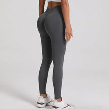 Load image into Gallery viewer, New Women V Back Athletic Leggings Fitness Exercise Yoga Gym Tights Workout Scrunch Butt Lifting Training Pants
