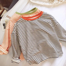 Load image into Gallery viewer, Striped Long Sleeve Baby Tee
